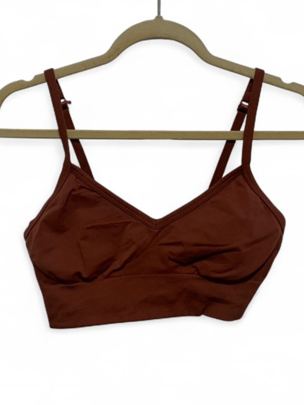 Lululemon Ebb to Street Brown Seamless Bralette